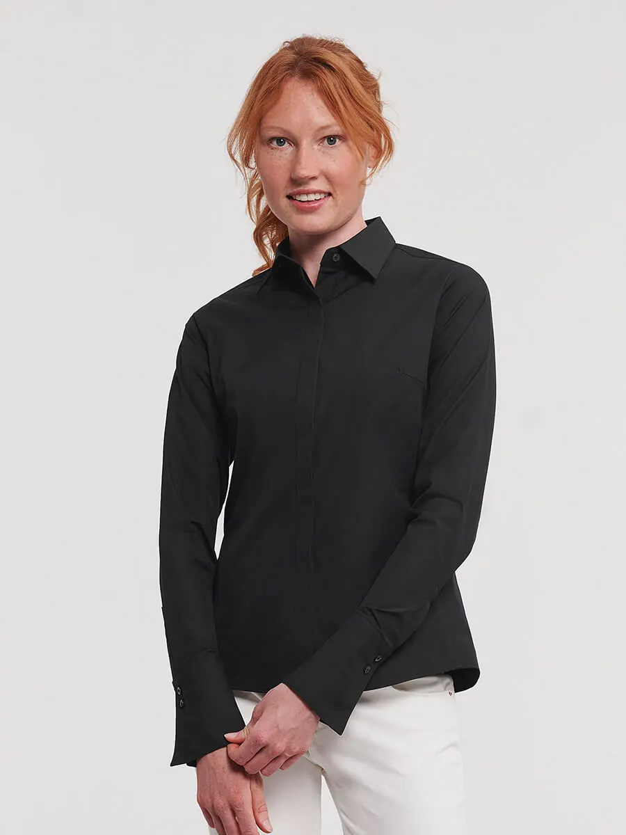 Camicia Donna Manica Lunga Stretch