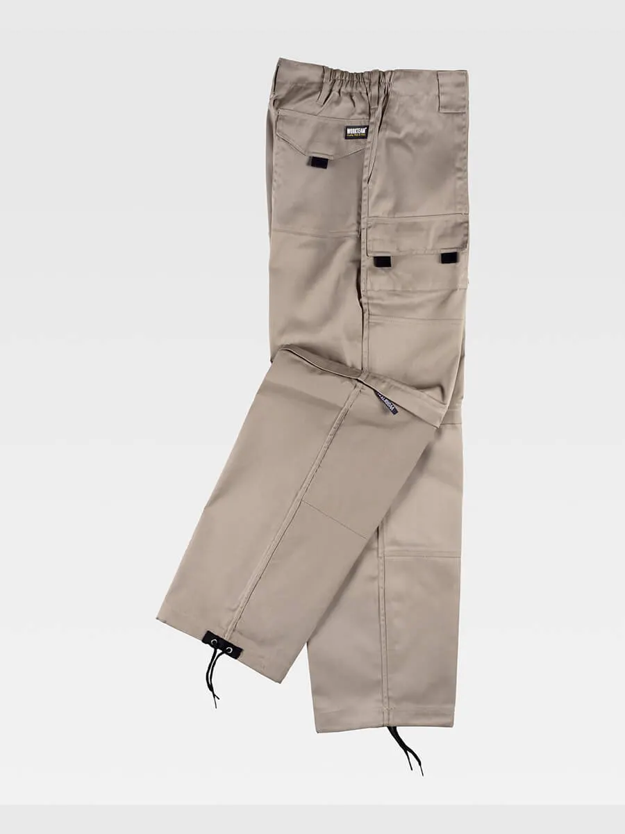 Pantalone Da Lavoro Multitasche Gambe Staccabili