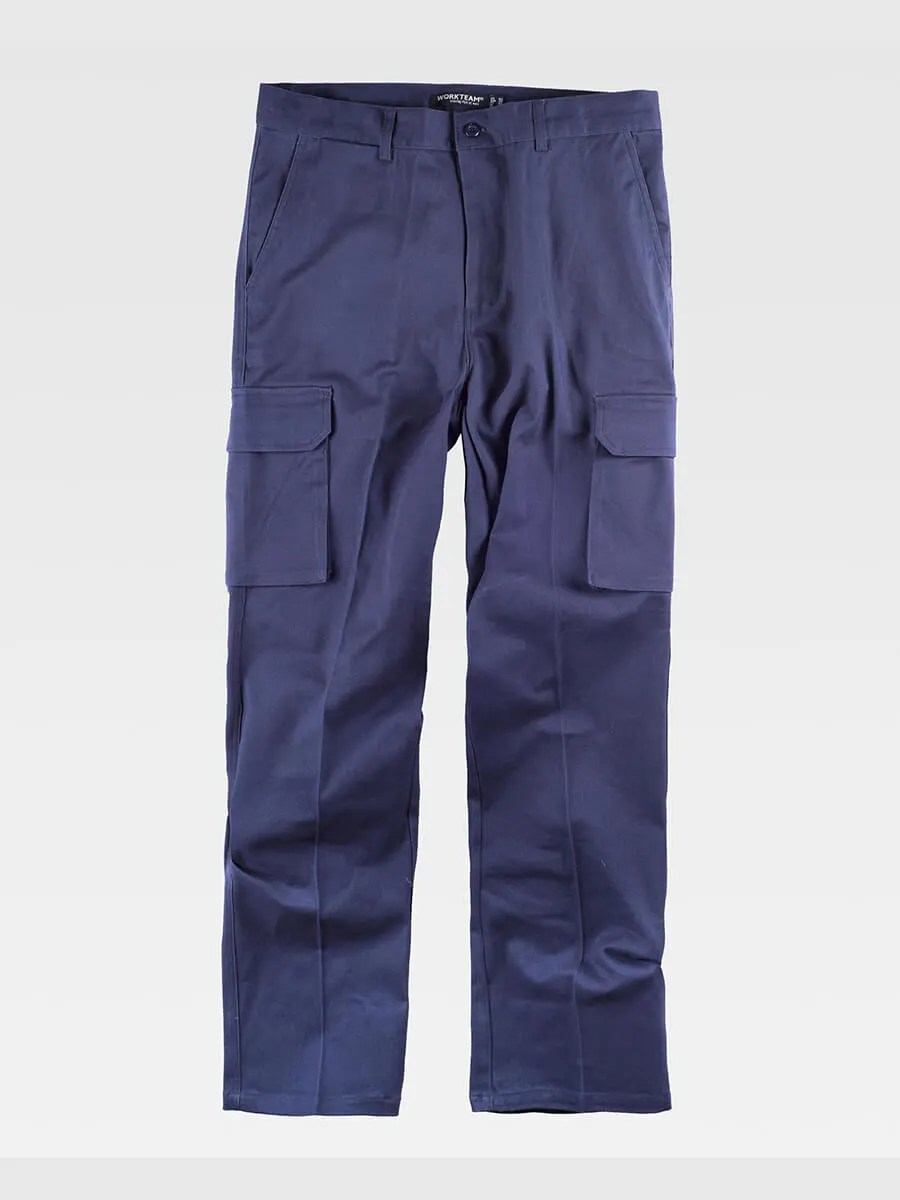 Pantalone Da Lavoro Multitasche Elasticizzato