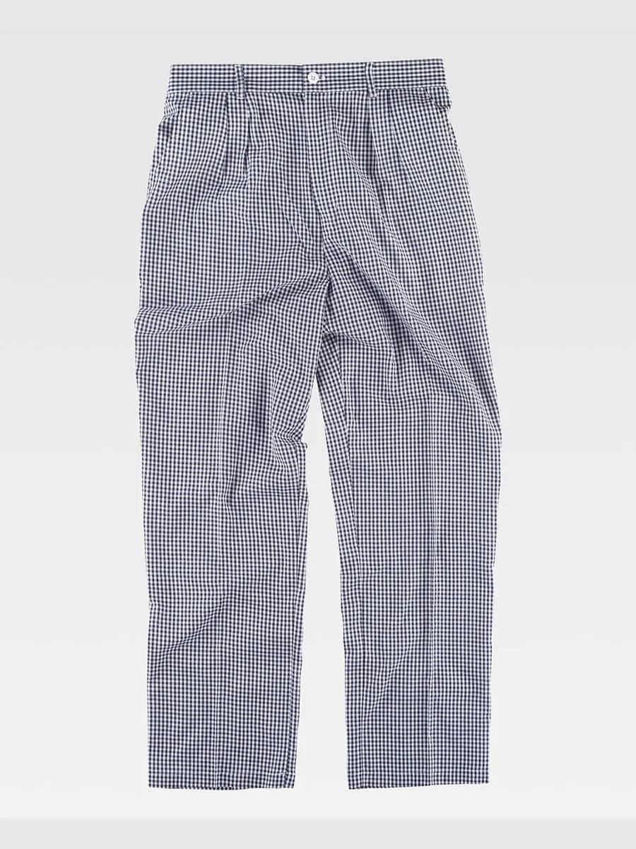 Pantalone Cuoco Tessuto A Quadretti