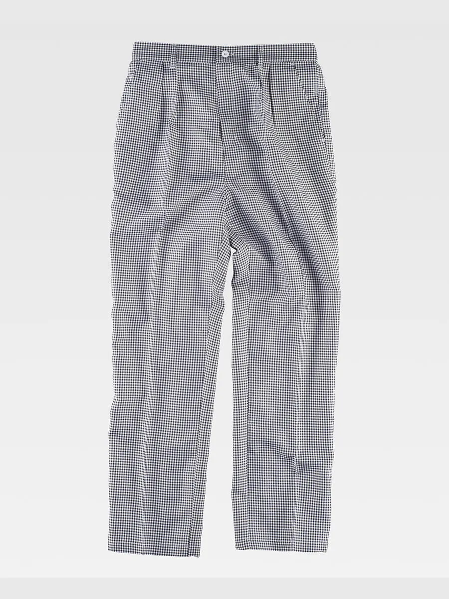 Pantalone Cuoco Tessuto A Quadretti
