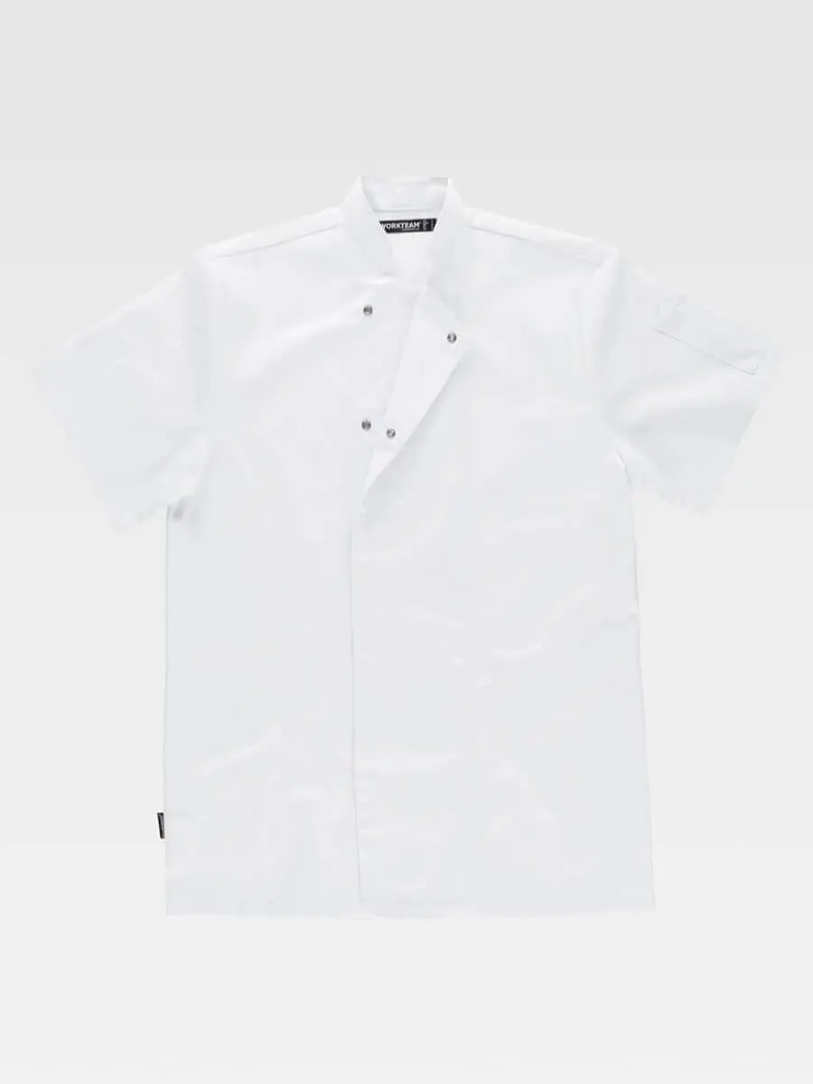 Giacca Cuoco Unisex Manica Corta Lavaggio 65°