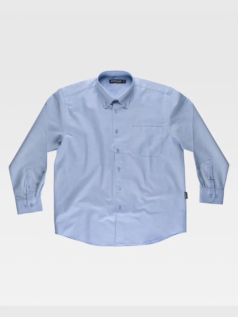 Camicia Uomo Manica Lunga Oxford