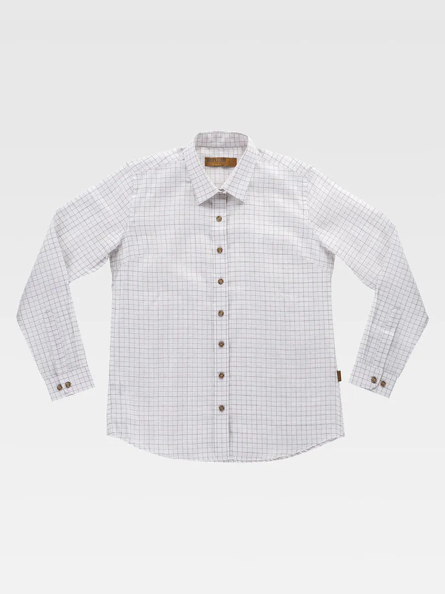 Camicia Manica Lunga A Quadretti Donna