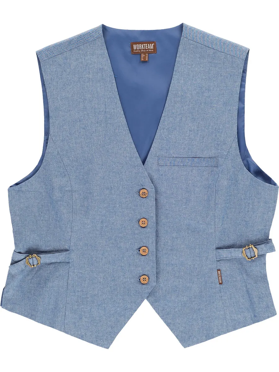 Gilet Donna Tessuto Denim