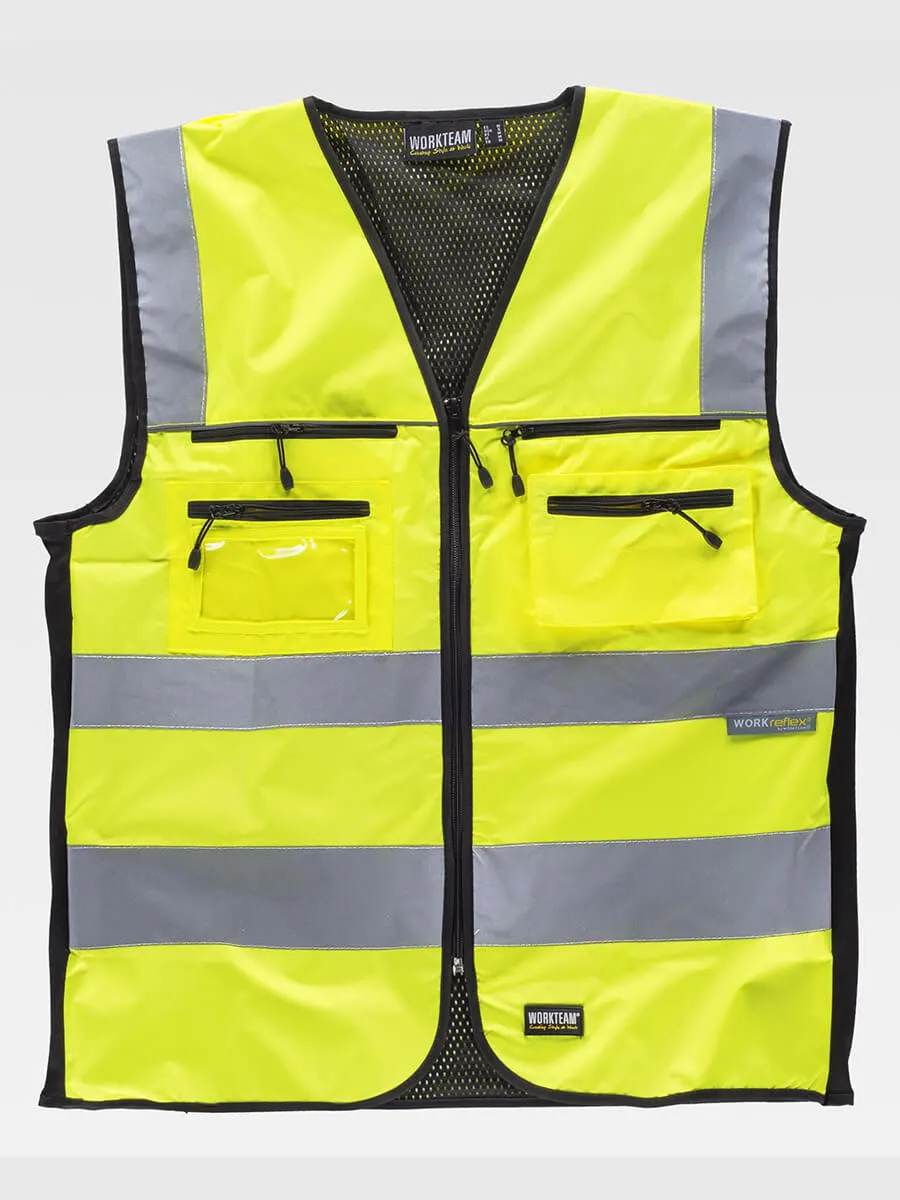 Gilet Tessuto Ripstop Alta Visibilita Classe 2