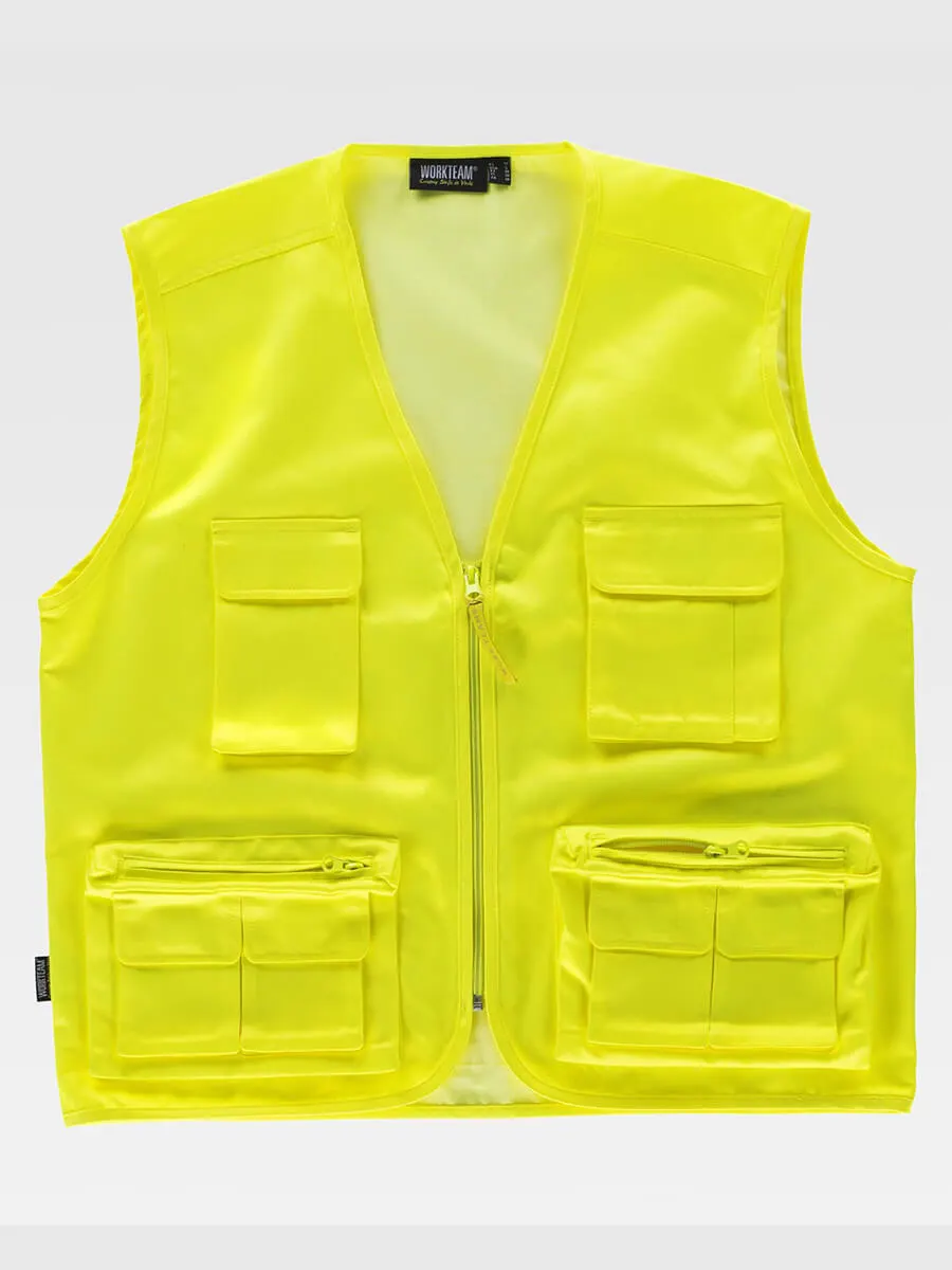 Gilet Multitasche Leggero Alta Visibilita