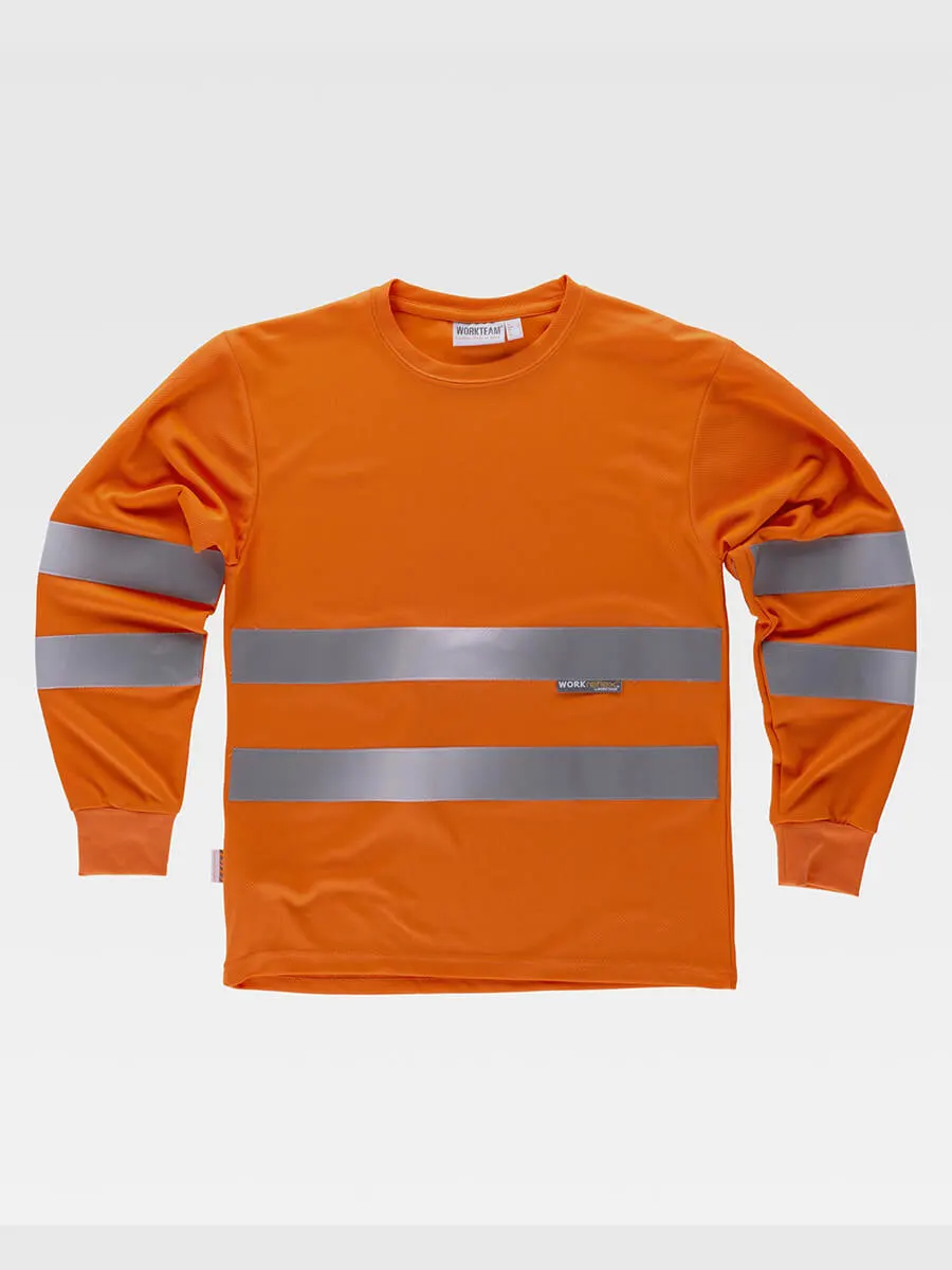 T-shirt Manica Lunga Alta Visibilita Classe 2