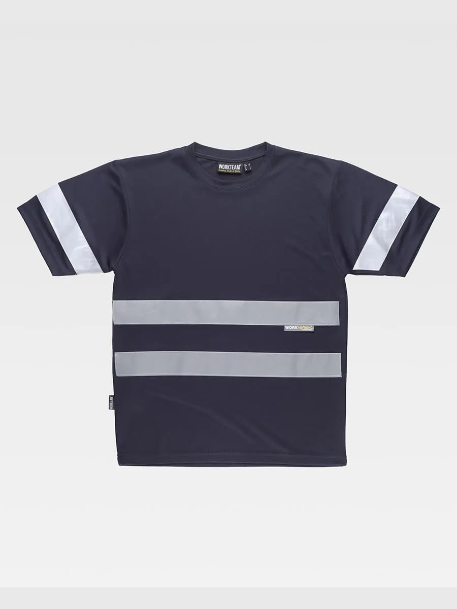 T-shirt Manica Corta Bande Rifrangenti