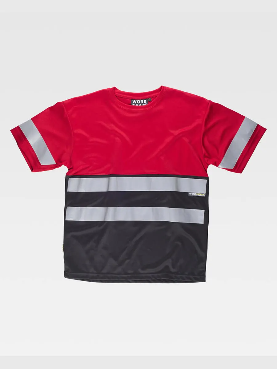 T-shirt Manica Corta Bande Rifrangenti