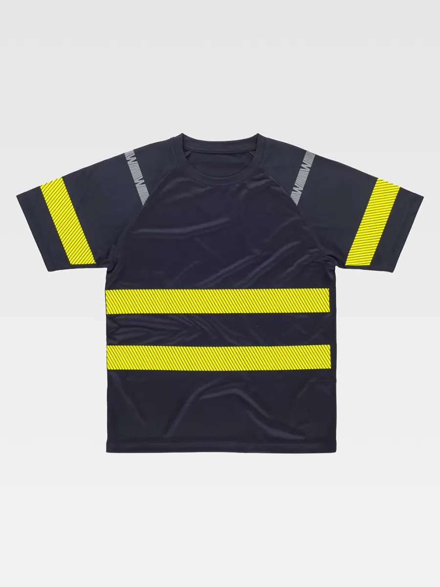 T-shirt Alta Visibilita Micropique Bicolore