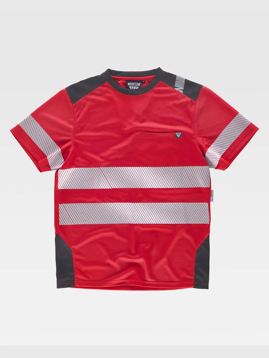 T-shirt Bande Rifrangenti Discontinue
