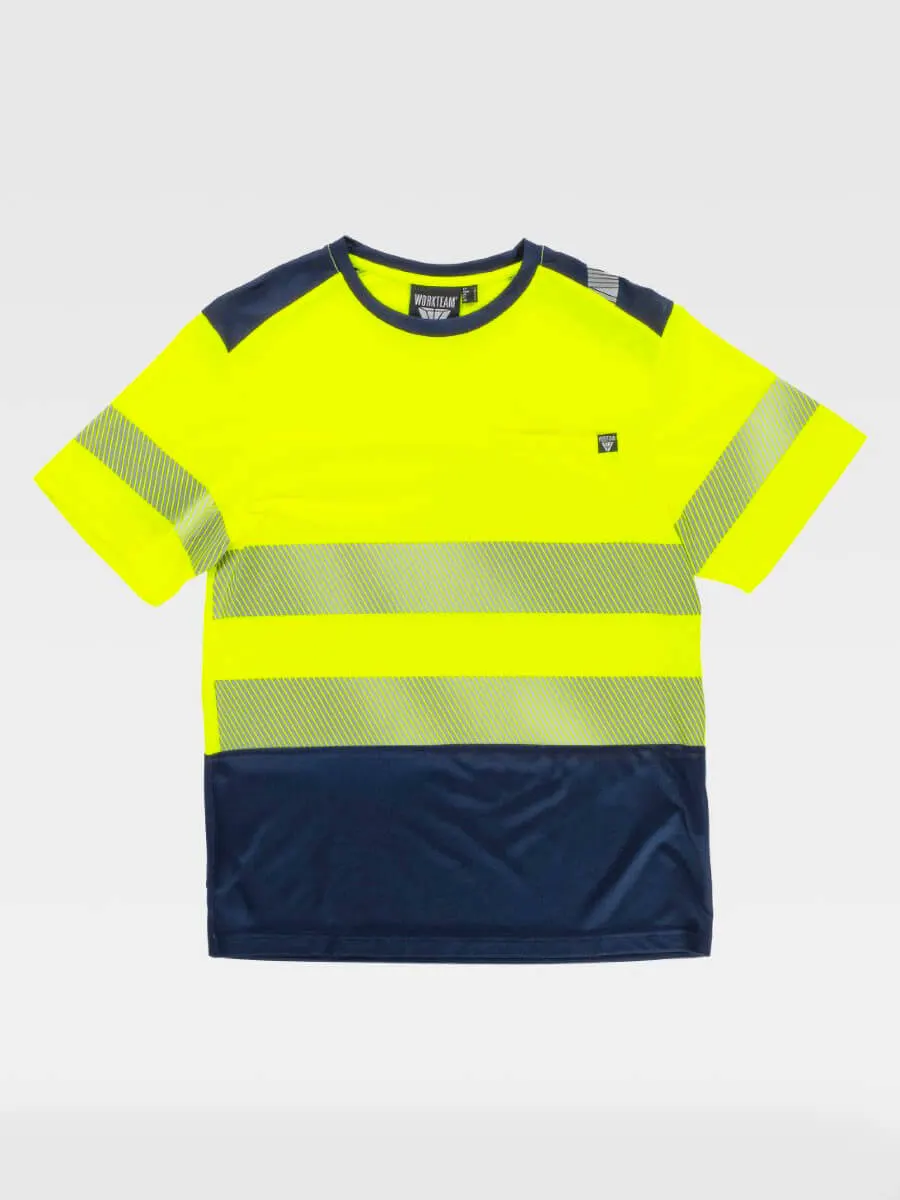 T-shirt Manica Corta Alta Visibilita' Classe 1