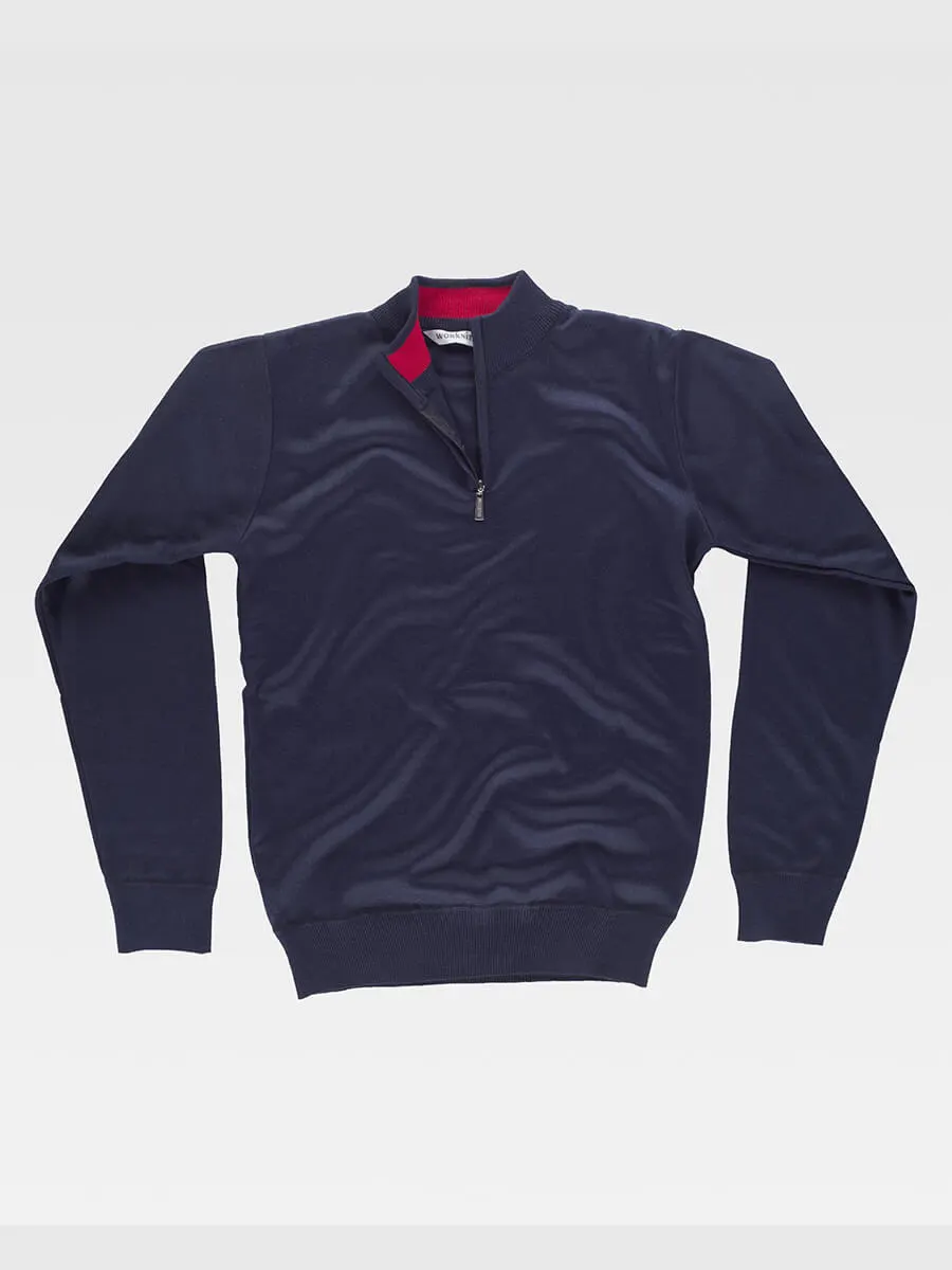 Pullover Unisex Mezza Zip