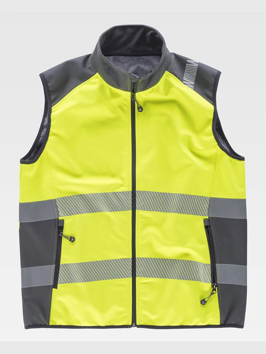 Gilet Softshell Bande Rifrangenti Discontinue
