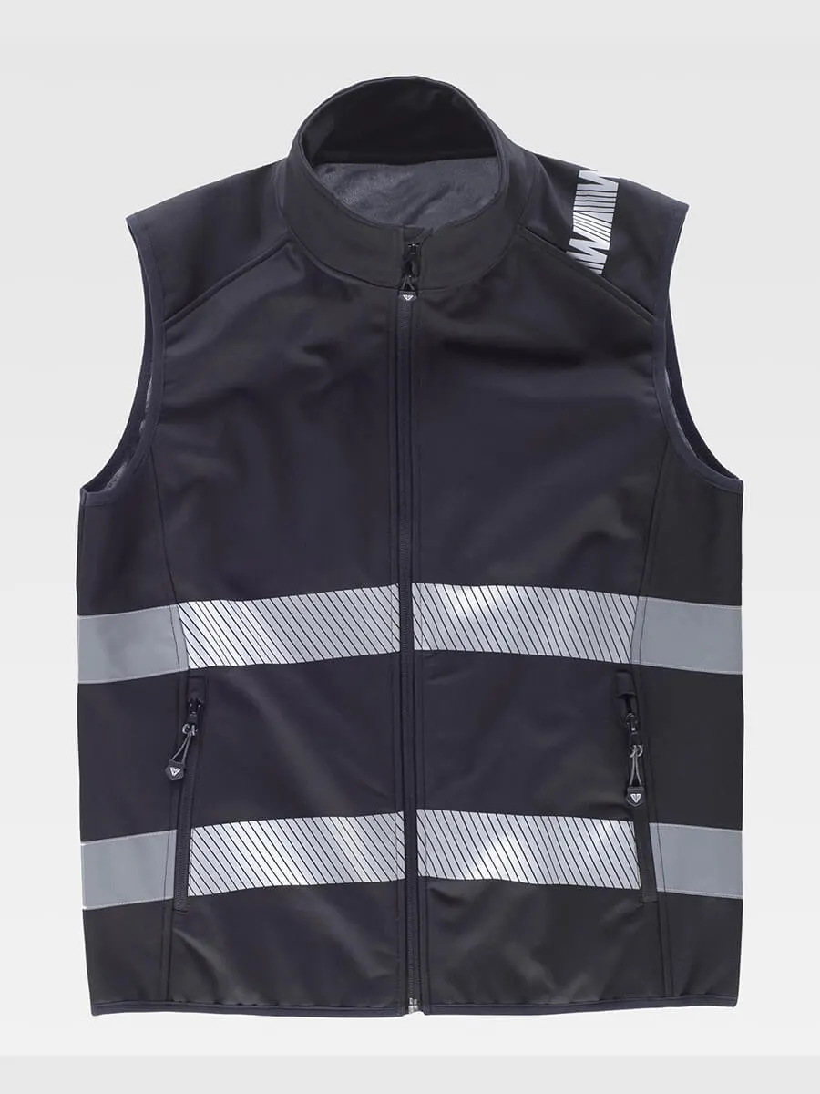 Gilet Softshell Bande Rifrangenti Discontinue