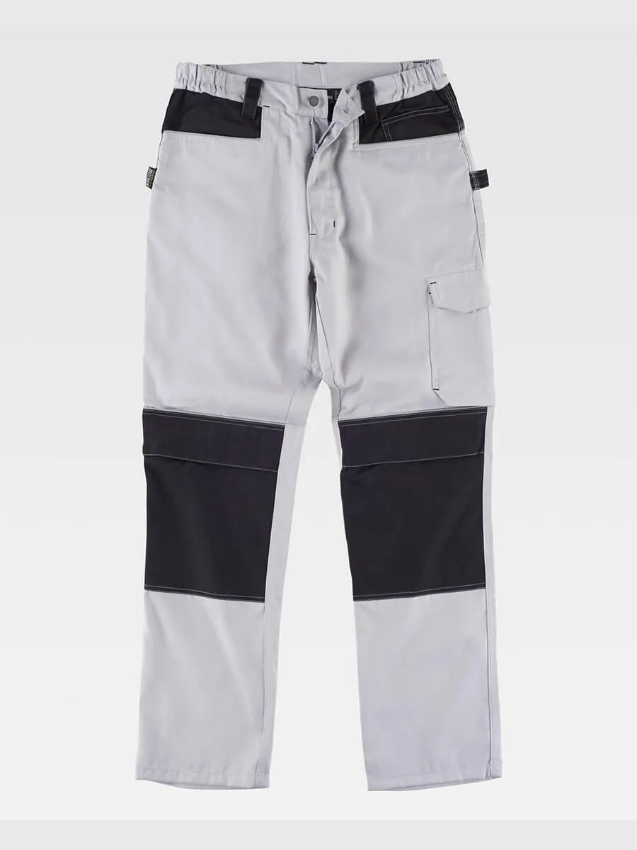 Pantalone Da Lavoro Triple Cuciture Protezione Alle Ginocchia Rinforzi Nei Glutei