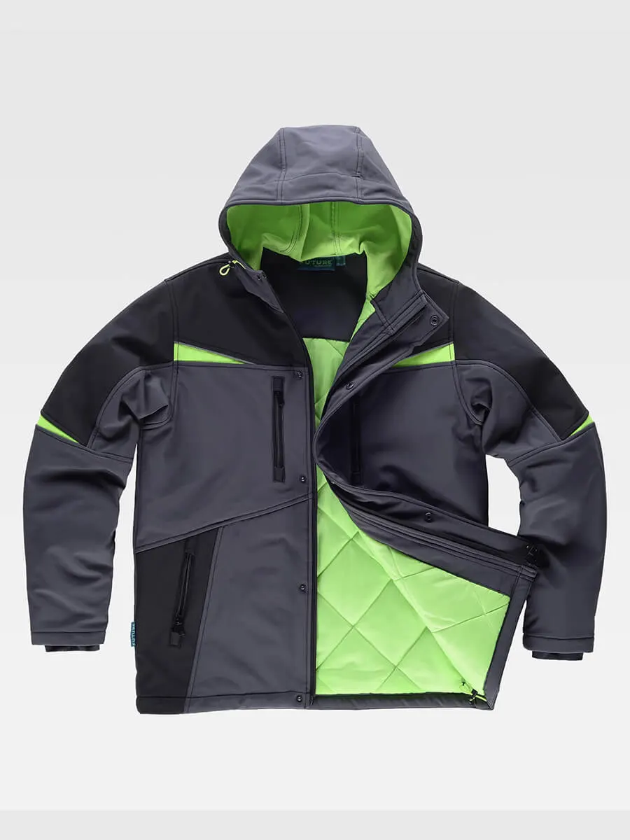 Softshell Imbottito Con Cappucio