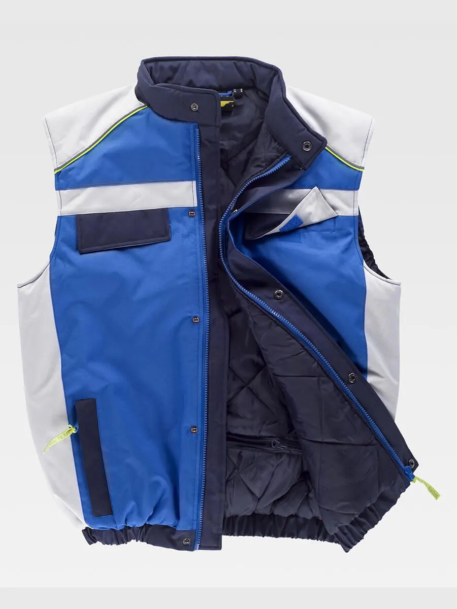 Gilet Imbottito Tessuto Oxford