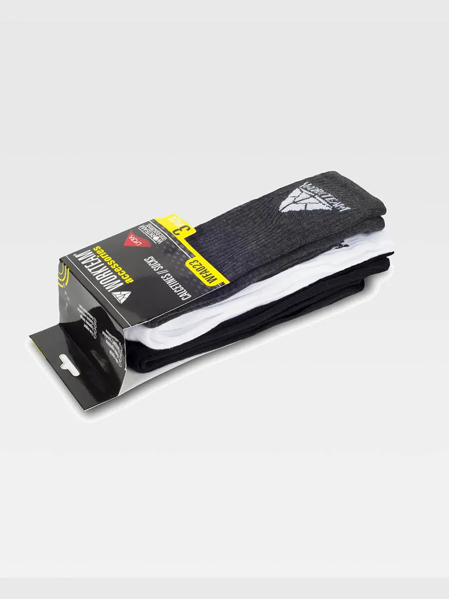 Calze Pack Da 3 Paia Tessuto Antibatterico