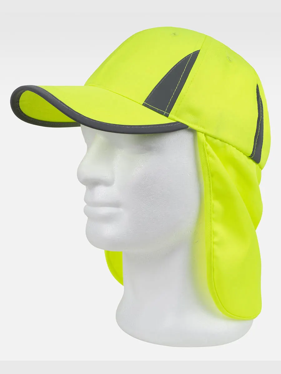 Cappello Visiera Curva 6 Pannelli Alta Visibilita