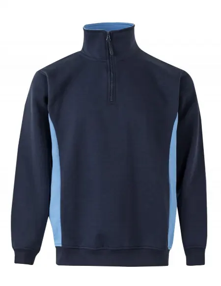 Felpa Bicolore Mezza Zip Velilla all'ingrosso