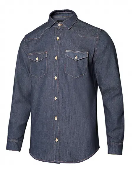 Camicia Man Denim Manica Lunga Velilla all'ingrosso