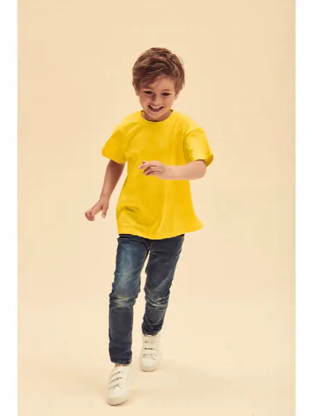 T-shirt Bambino M/corta Fruit of the Loom all'ingrosso