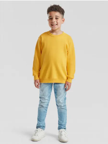 Felpa Set-in Bambino 80/20 Fruit of the Loom all'ingrosso