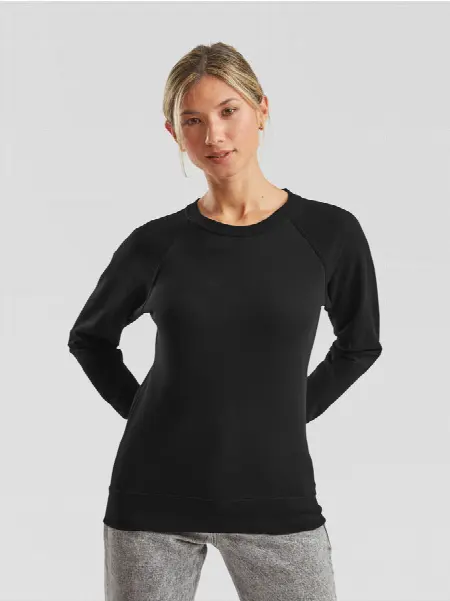 Felpa Raglan Lady Leggera Fruit of the Loom all'ingrosso