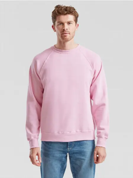 Felpa Raglan Uomo 80/20 Fruit of the Loom all'ingrosso