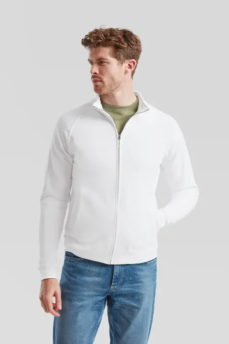 Felpa Zip Intera Uomo 80/20 Fruit of the Loom all'ingrosso