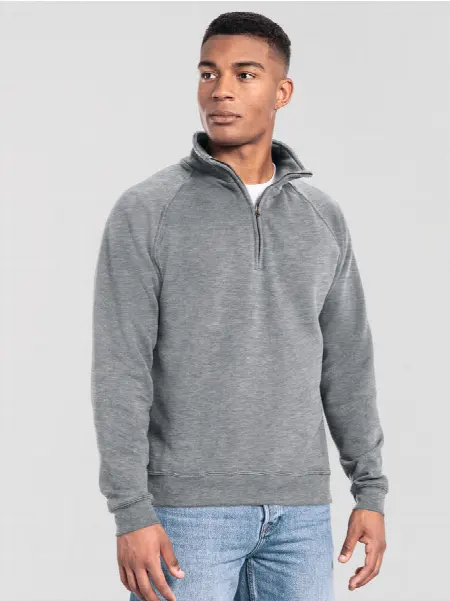 Felpa Iconic Premium 1/2 Zip 70/30 Fruit of the Loom all'ingrosso