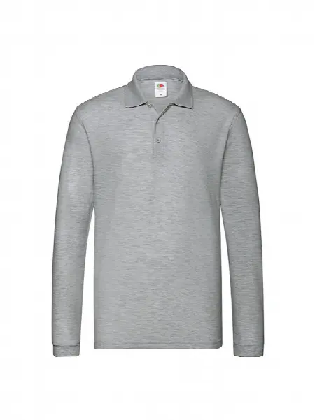 Polo Uomo Premium Manica Lunga Fruit of the Loom all'ingrosso