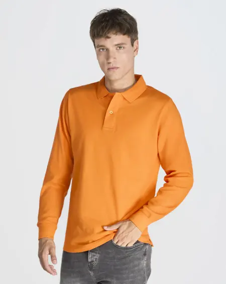 Polo Regular Man Manica Lunga JHK all'ingrosso