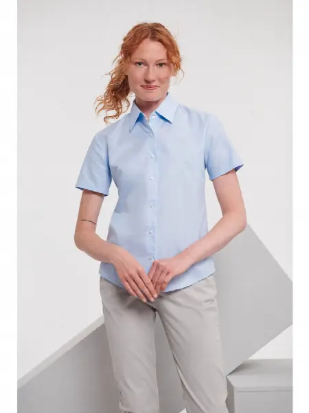 Camicia Lady Oxford Manica Corta Russell all'ingrosso