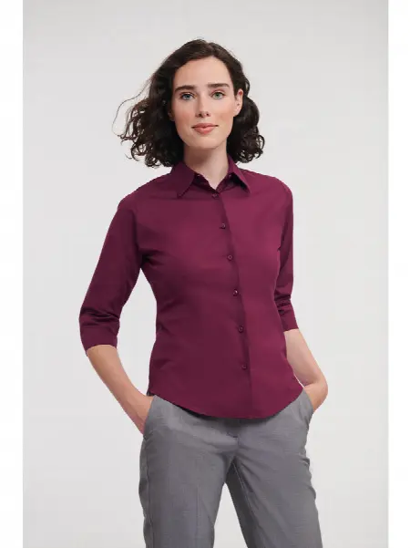 Camicia Lady Fit Manica 3/4 Russell all'ingrosso