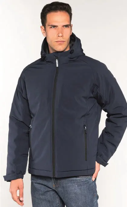 Softshell Imbottito Con Zip E Cappuccio Socim all'ingrosso