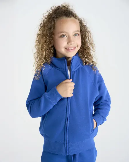 Felpa Zip Intera 290 Kid JHK all'ingrosso