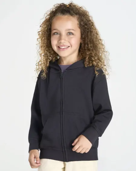 Felpa Zip E Cappuccio Kid French Terry JHK all'ingrosso
