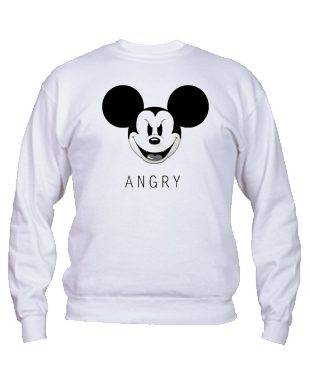 Felpa Girocollo Topolino Angry Mickey Mouse