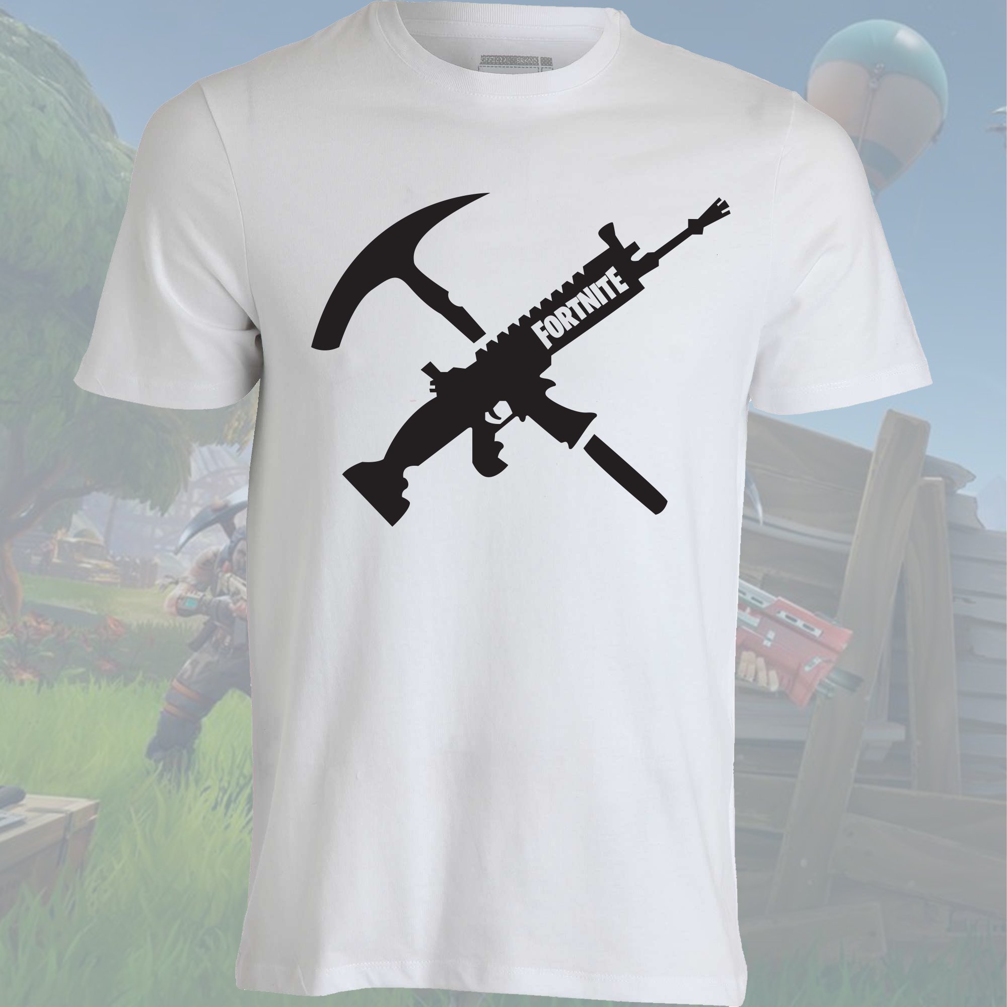 T-shirt Fortnite Piccone E Scar