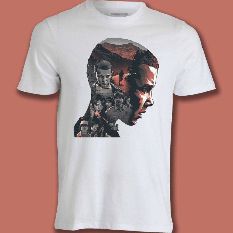 T-shirt Stranger Things Wood