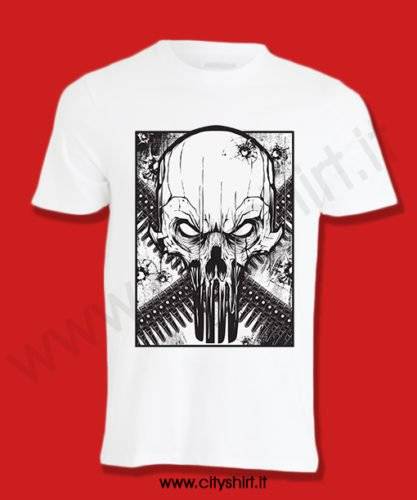 T-shirt Skull Gun
