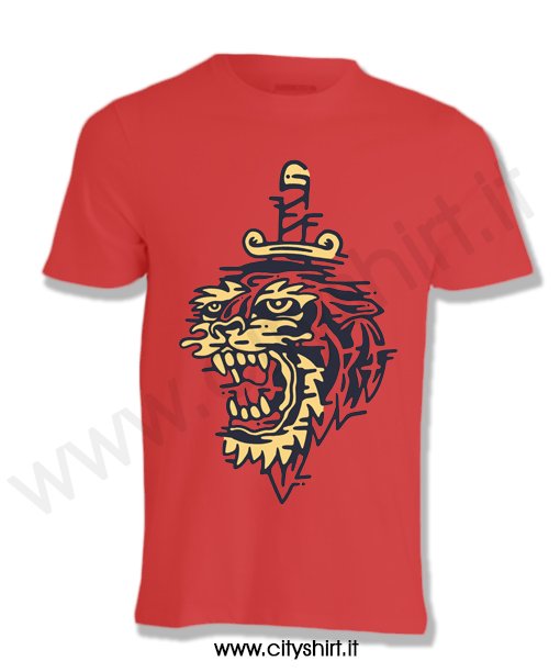 T-shirt Tigre Old School