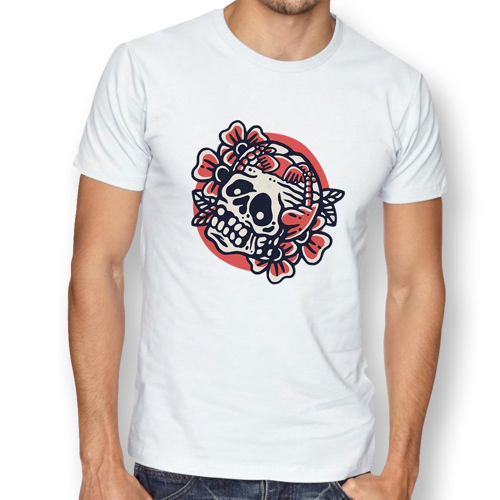 T-Shirt Skull Old Style