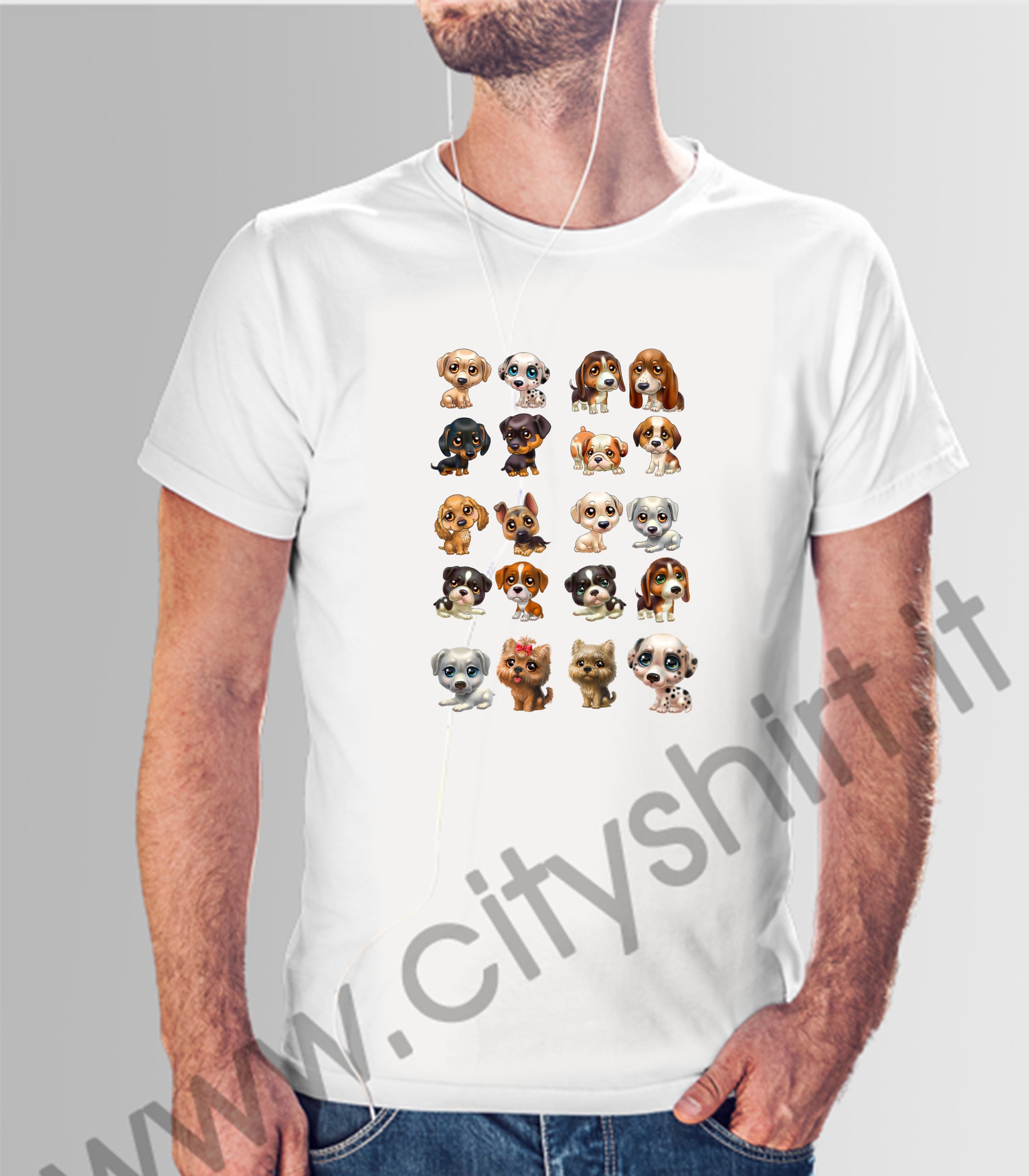 la t-shirt Cartoon Dog