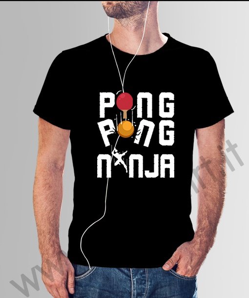 T-shirt Ping Pong Ninja