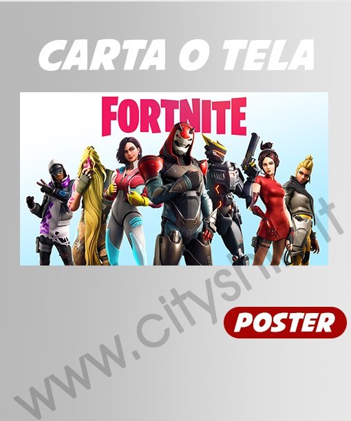 Poster Fortnite Carta o Tela