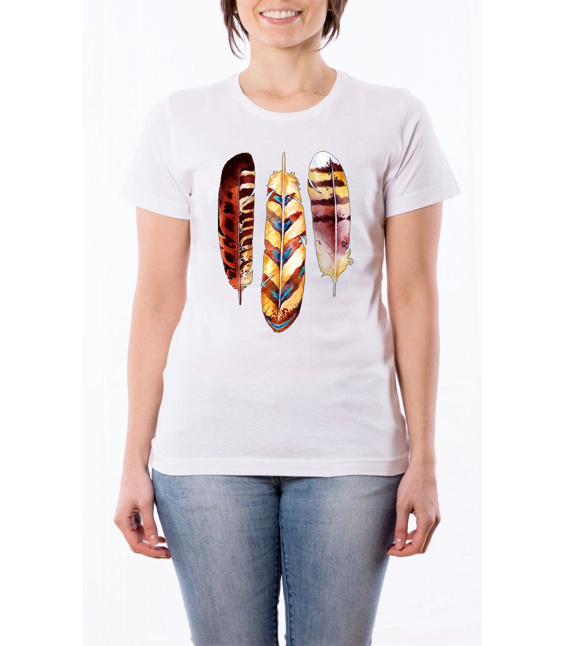 T-shirt Tris Di piume